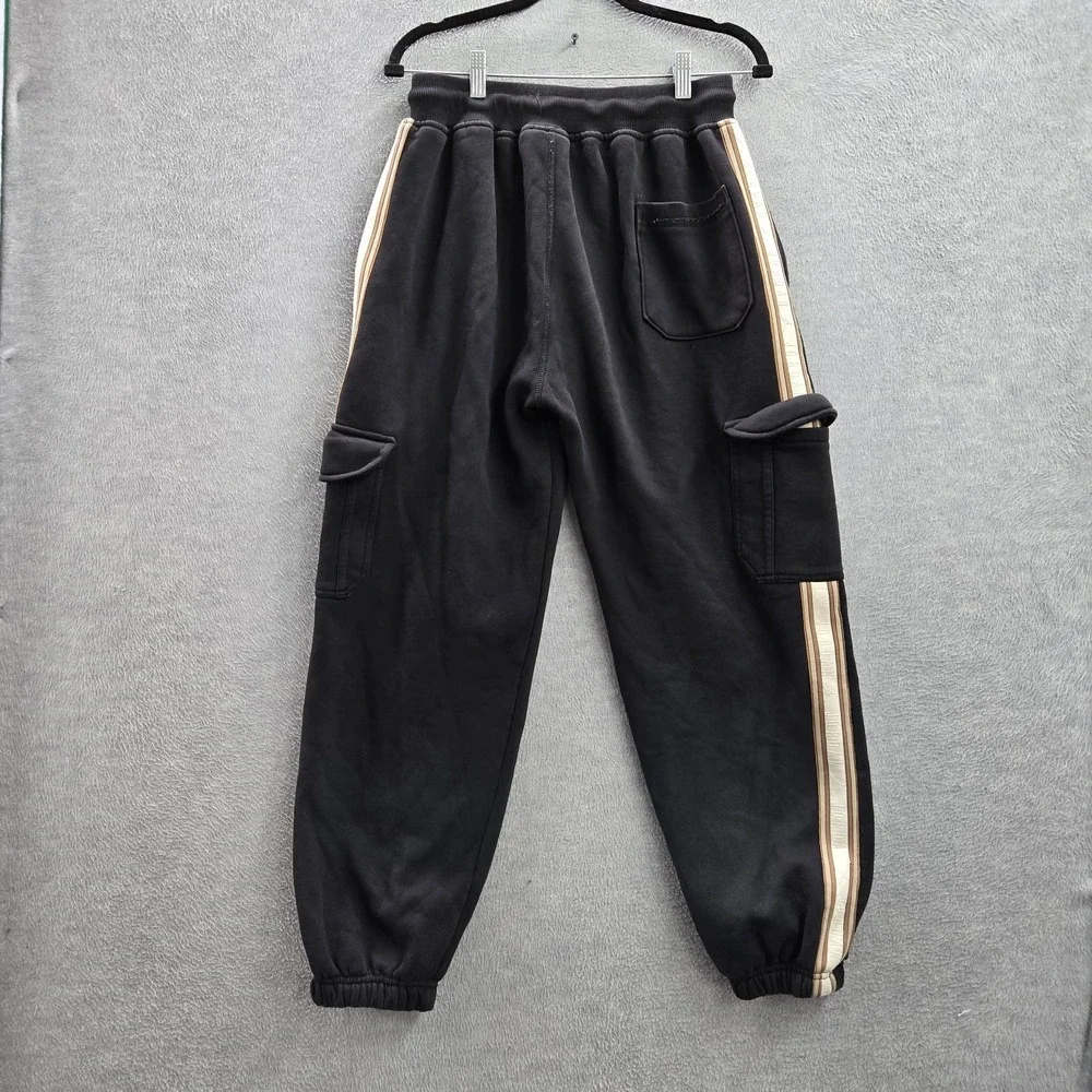 Jordan Boys Pants XL Black Jogger Flight Jumpman Logo Striped‎ 25
